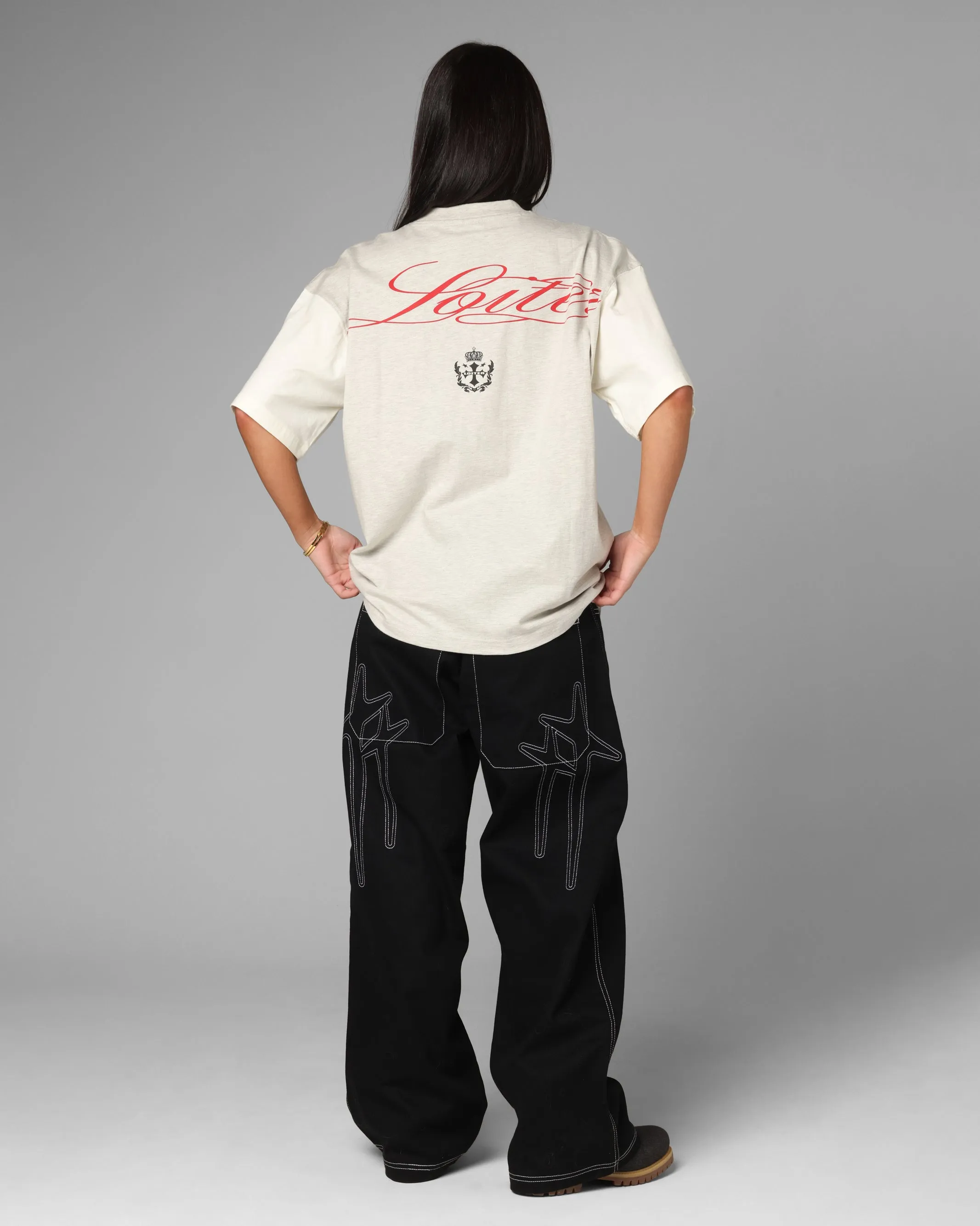 Loiter Drop Out Vintage T-Shirt Grey/White sold by Culture Kings product image thumbnail 4