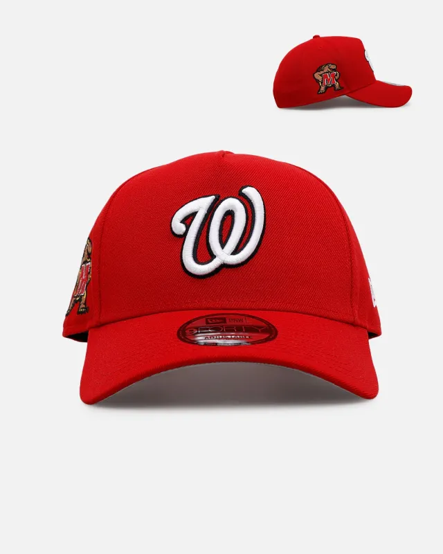 New Era Washington Nationals 'College Crossover' University of Maryland 9FORTY A-Frame Snapback Official Team Color sold by Culture Kings