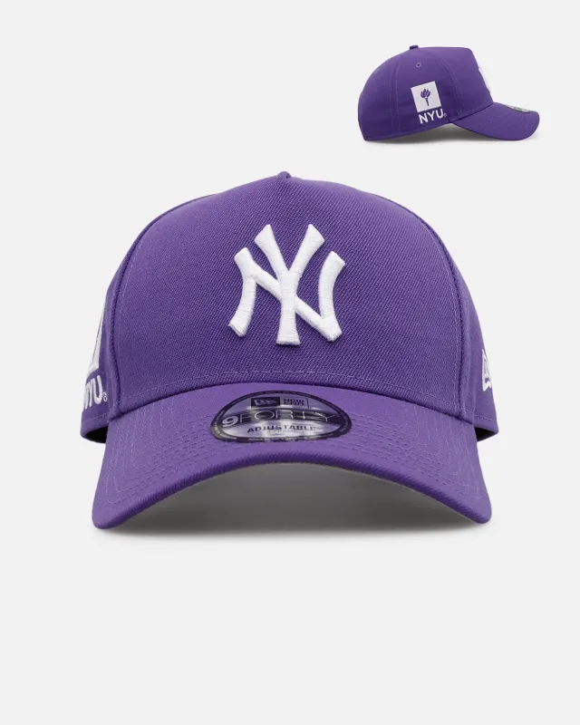 New Era New York Yankees 'College Crossover' NYU 9FORTY A-Frame Snapback Official Team Color sold by Culture Kings