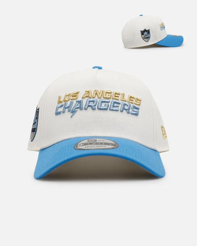 New Era Los Angeles Chargers 'Chrome Metallic Wordmark' 9FORTY A-Frame Snapback Chrome sold by Culture Kings