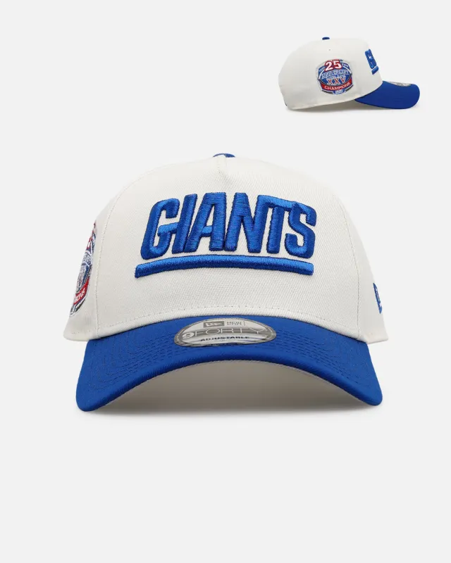 New Era New York Giants 'Chrome Metallic Wordmark' 9FORTY A-Frame Snapback Chrome sold by Culture Kings