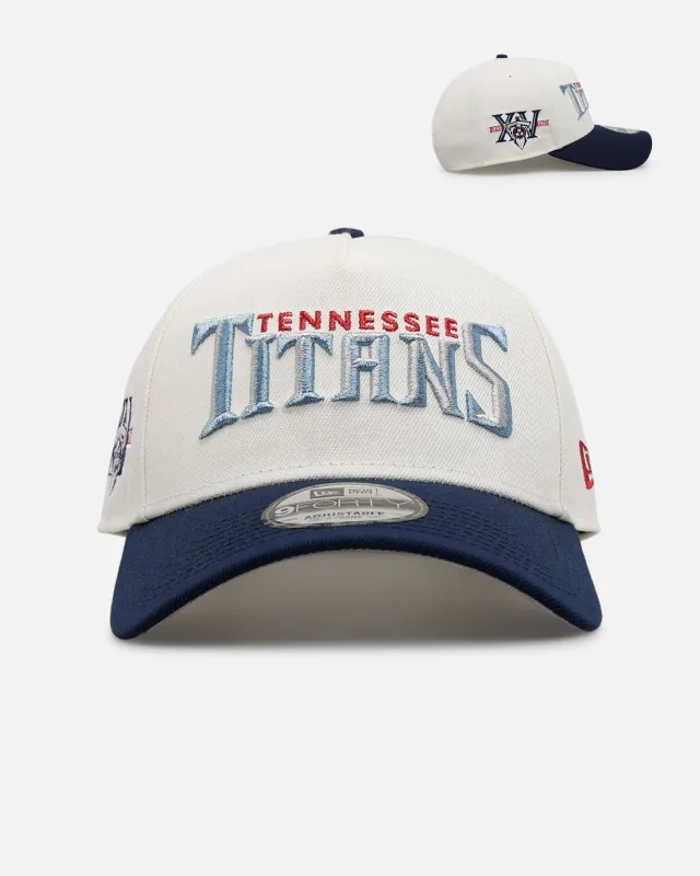 New Era Tennessee Titans 'Chrome Metallic Wordmark' 9FORTY A-Frame Snapback Chrome sold by Culture Kings