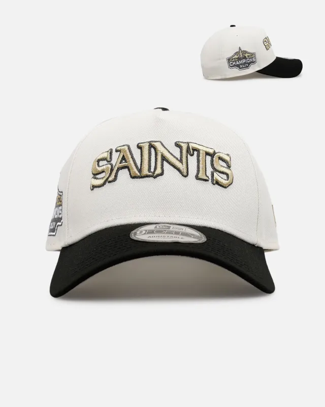 New Era New Orleans Saints 'Chrome Metallic Wordmark' 9FORTY A-Frame Snapback Chrome sold by Culture Kings