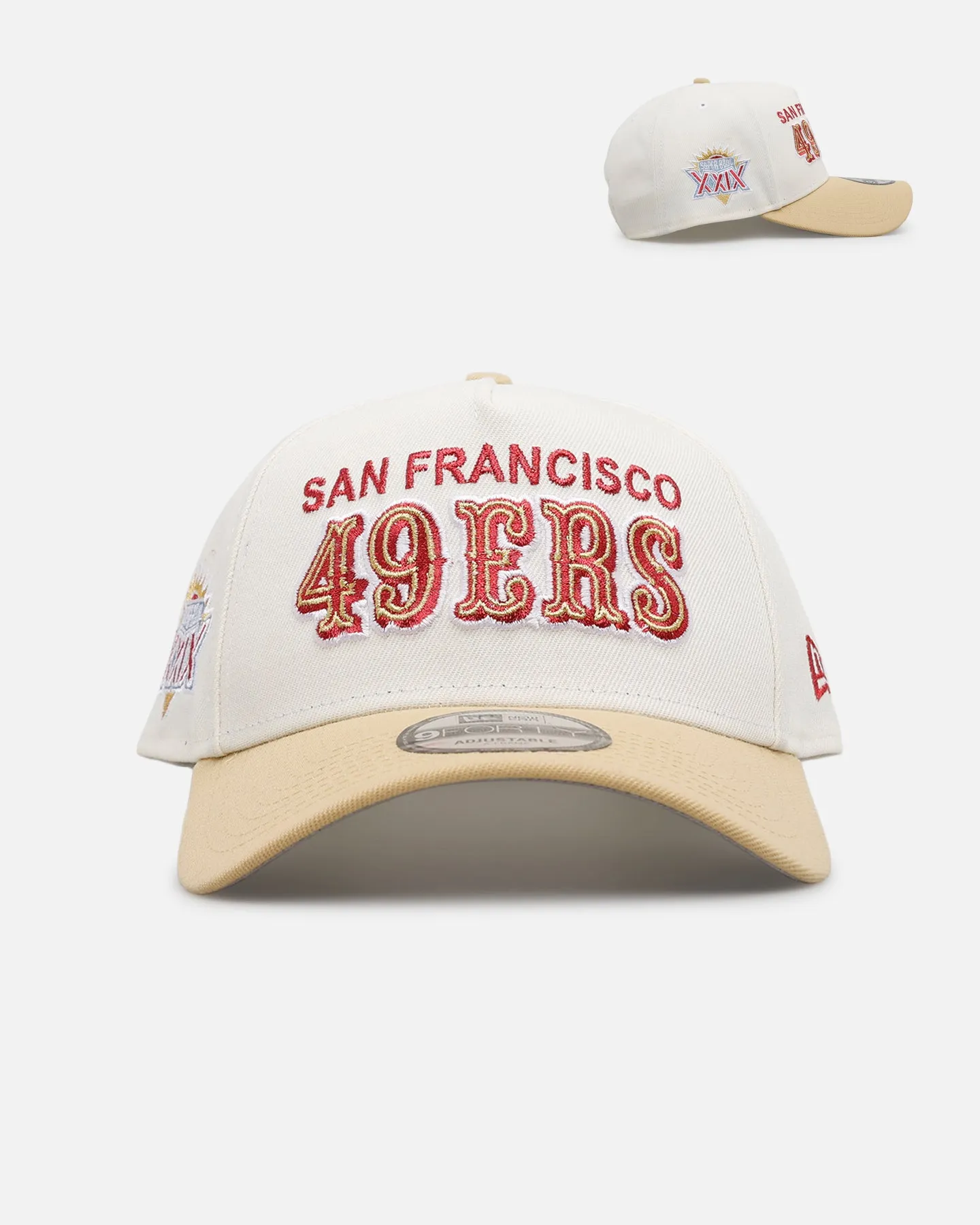 New Era San Francisco 49ers 'Chrome Metallic Wordmark' 9FORTY A-Frame Snapback Chrome sold by Culture Kings