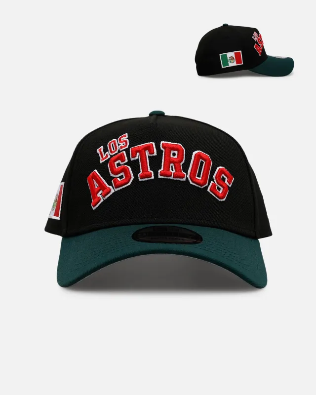 New Era Houston Astros 'Mexican Independence Day 2.0' 9FORTY A-Frame Snapback Black/Green sold by Culture Kings