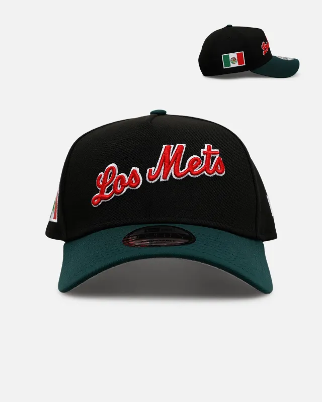 New Era New York Mets 'Mexican Independence Day 2.0' 9FORTY A-Frame Snapback Black/Green sold by Culture Kings