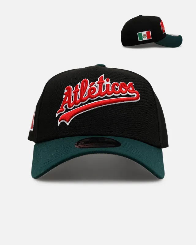 New Era Oakland Athletics 'Mexican Independence Day 2.0' 9FORTY A-Frame Snapback Black/Green sold by Culture Kings