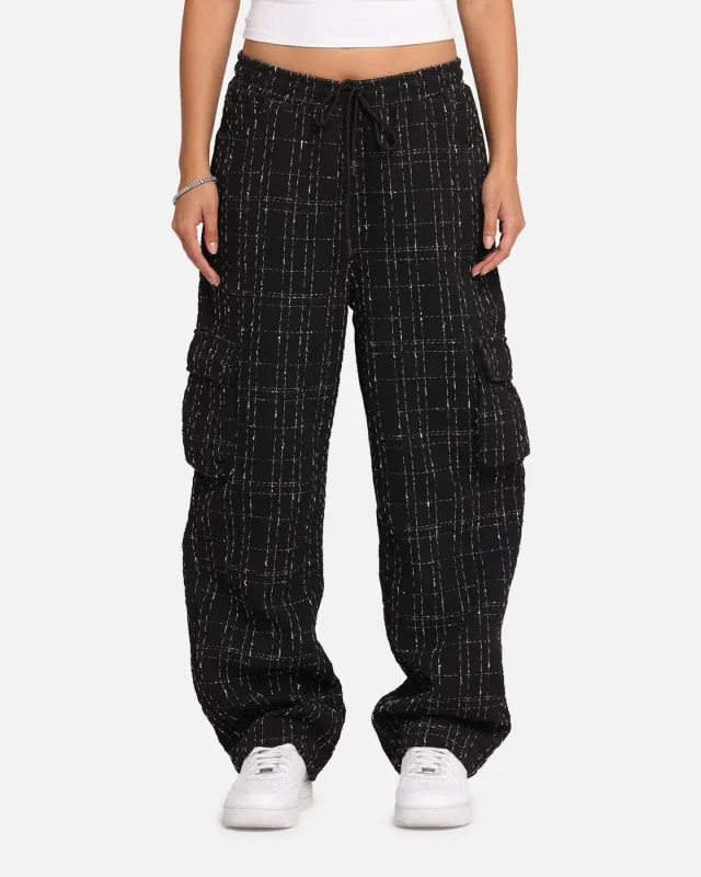 XXIII Boucle Tweed Cargo Pants Black sold by Culture Kings