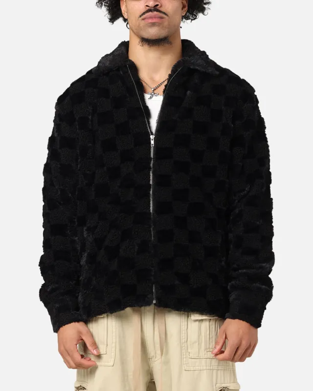 XXIII Checkerboard Fur Jacket Black sold by Culture Kings