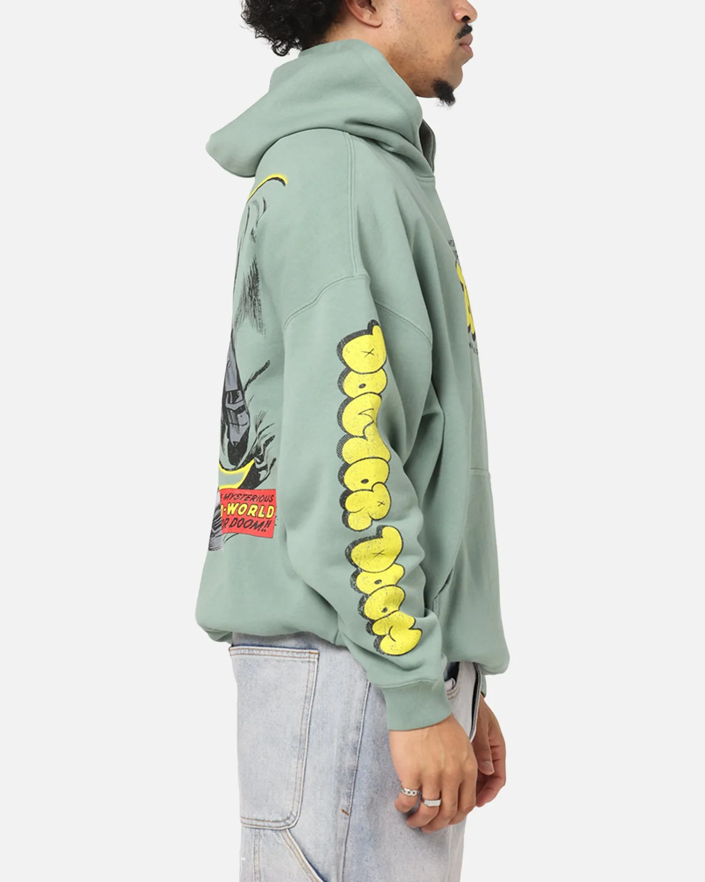 American Thrift Marvel Fantastic Four Doctor Doom Villain Premium Hoodie Green sold by Culture Kings product image thumbnail 5