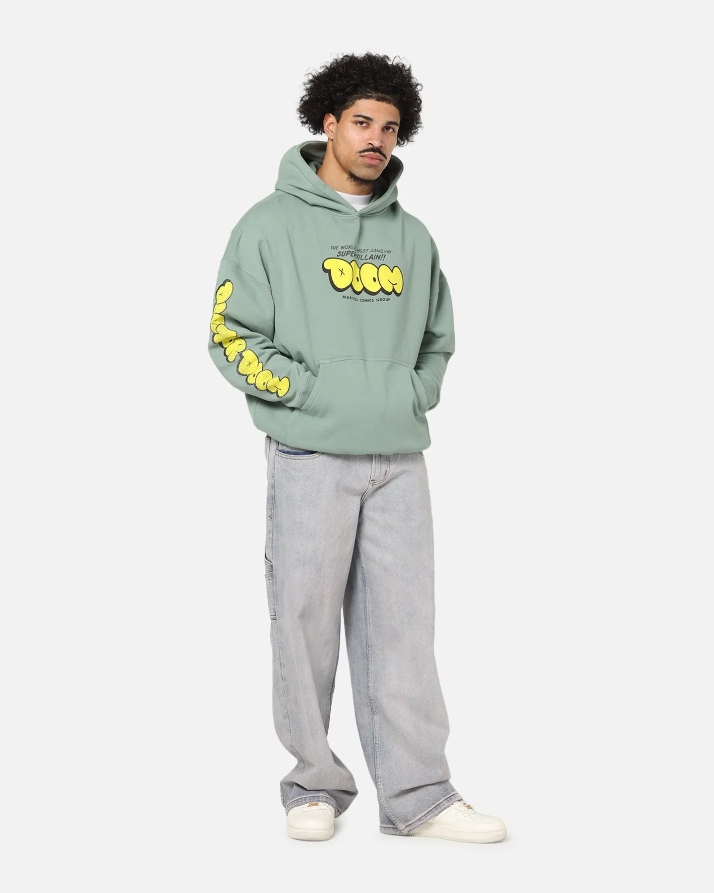 American Thrift Marvel Fantastic Four Doctor Doom Villain Premium Hoodie Green sold by Culture Kings product image thumbnail 4