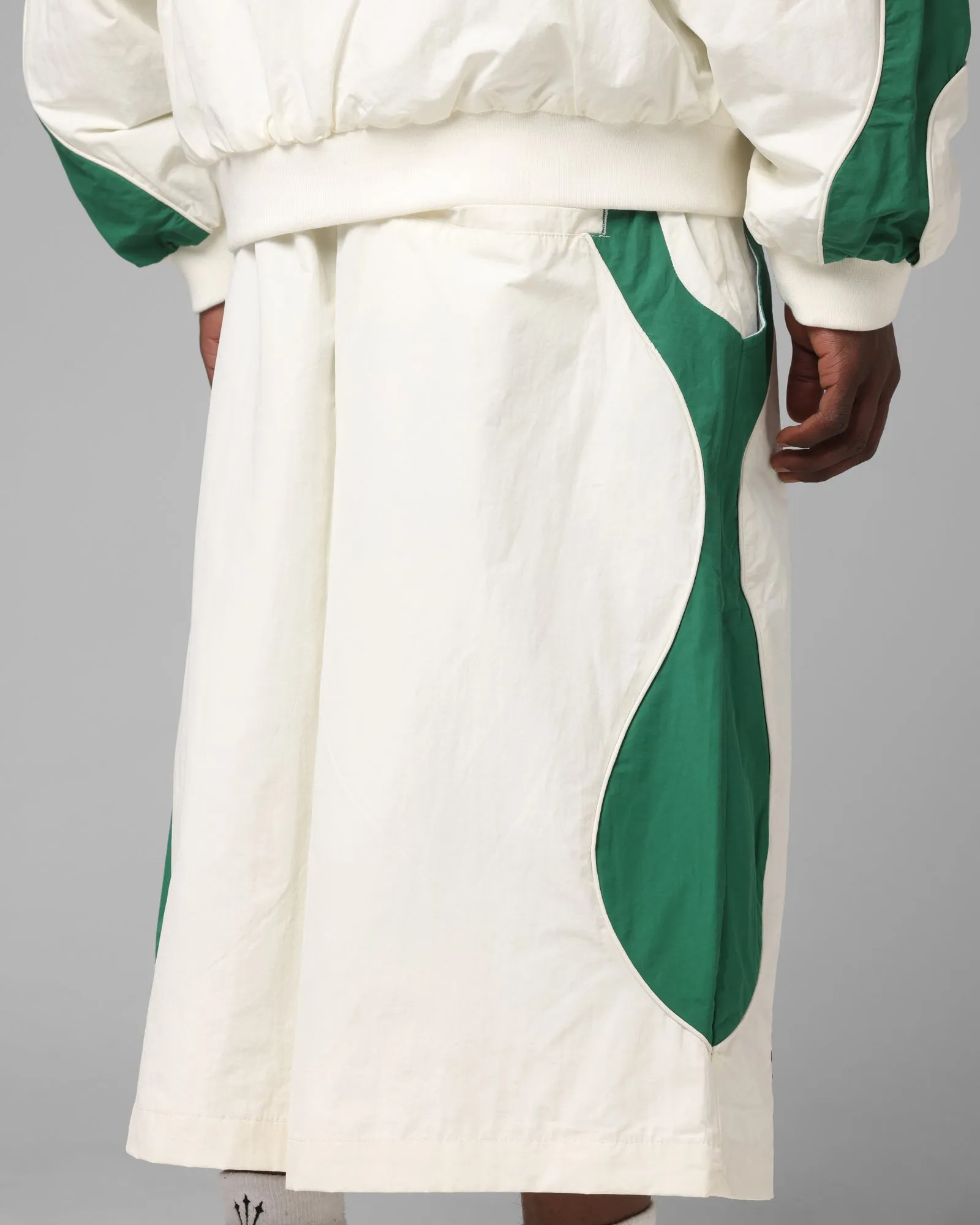 Loiter Club Classic Track Shorts White/Green sold by Culture Kings product image thumbnail 4