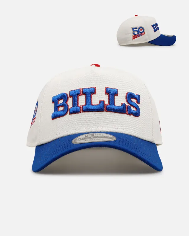 New Era Buffalo Bills 'Chrome Metallic Wordmark' 9FORTY A-Frame Snapback Chrome sold by Culture Kings