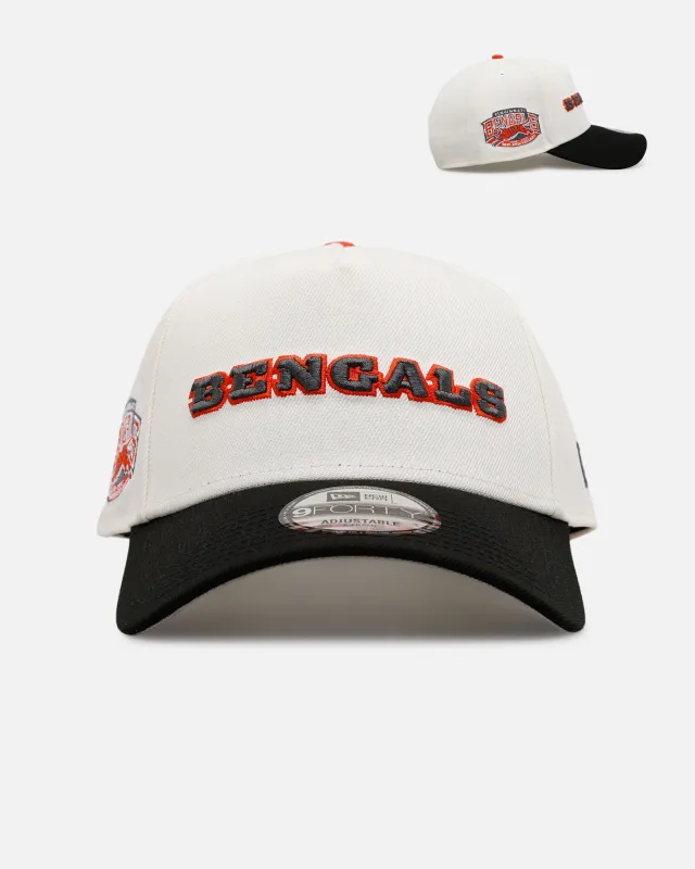 New Era Cincinnati Bengals 'Chrome Metallic Wordmark' 9FORTY A-Frame Snapback Chrome sold by Culture Kings