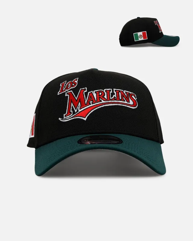 New Era Florida Marlins 'Mexican Independence Day 2.0' 9FORTY A-Frame Snapback Black/Green sold by Culture Kings