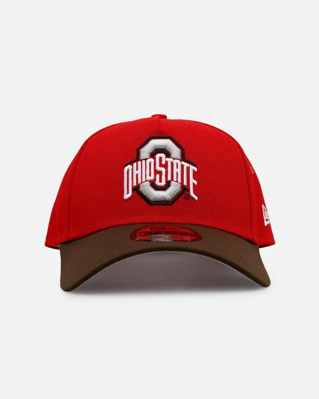 New Era Ohio State Buckeyes 'Walnut Visor' 9FORTY A-Frame Snapback Walnut made by Culture Kings