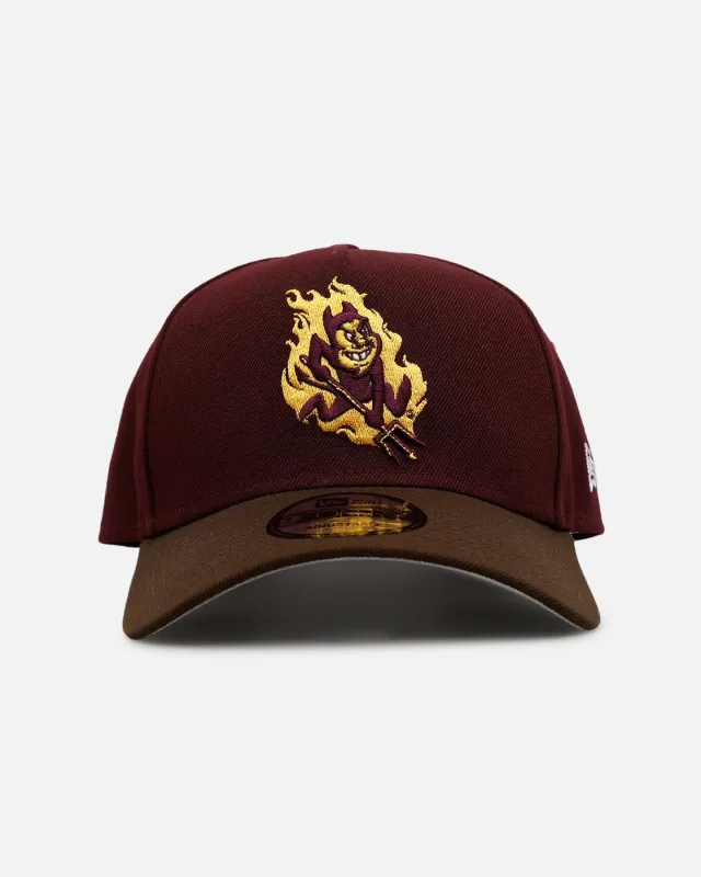 New Era Arizona State Sun Devils 'Walnut Visor' 9FORTY A-Frame Snapback Walnut sold by Culture Kings