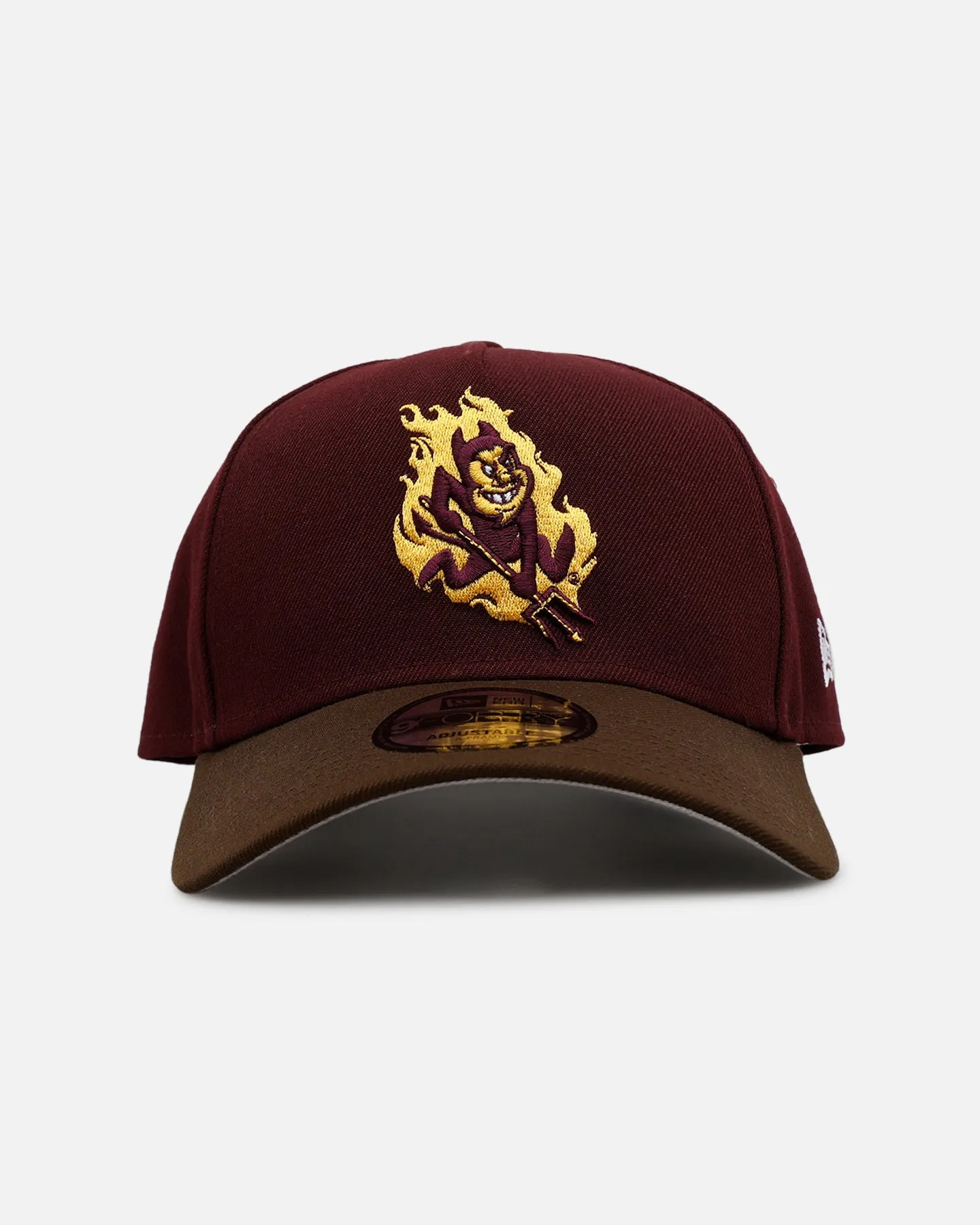 New Era Arizona State Sun Devils 'Walnut Visor' 9FORTY A-Frame Snapback Walnut sold by Culture Kings