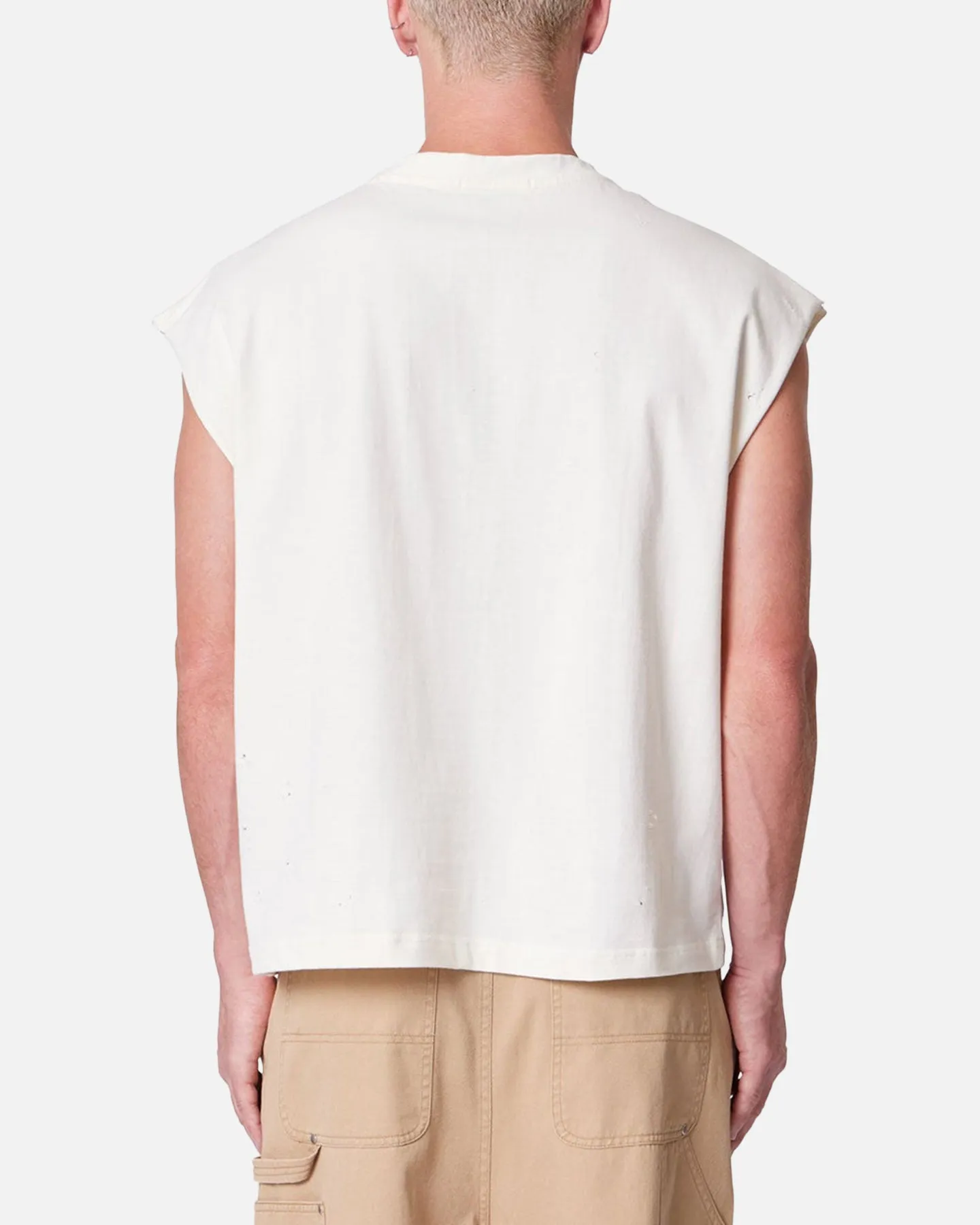 MNML Distressed Sleeveless Tank Antique White sold by Culture Kings product image thumbnail 4