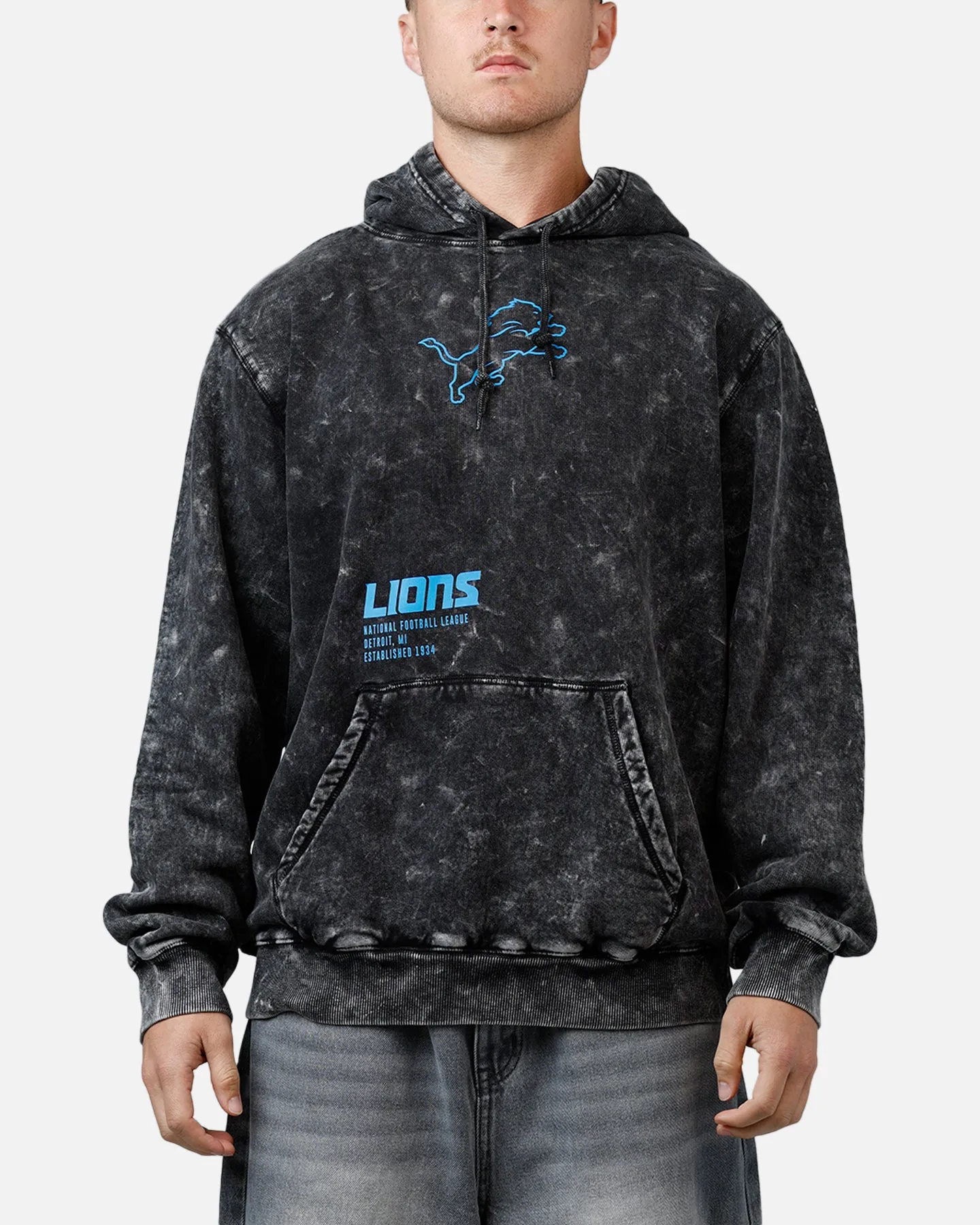 New Era Detroit Lions Sport Night Hoodie Official Team Color sold by Culture Kings