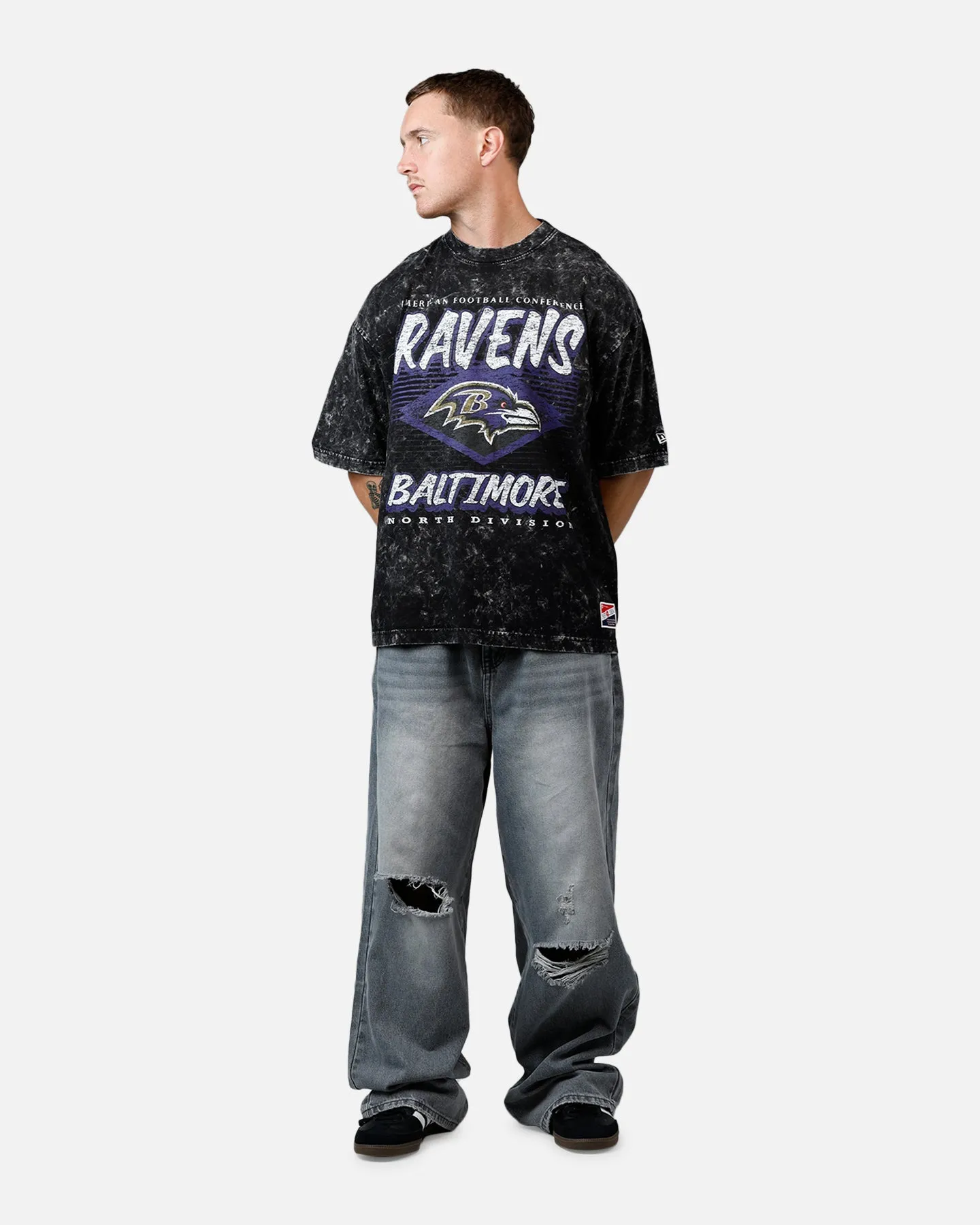 New Era Baltimore Ravens Essentials T-Shirt Washed Black sold by Culture Kings product image thumbnail 3