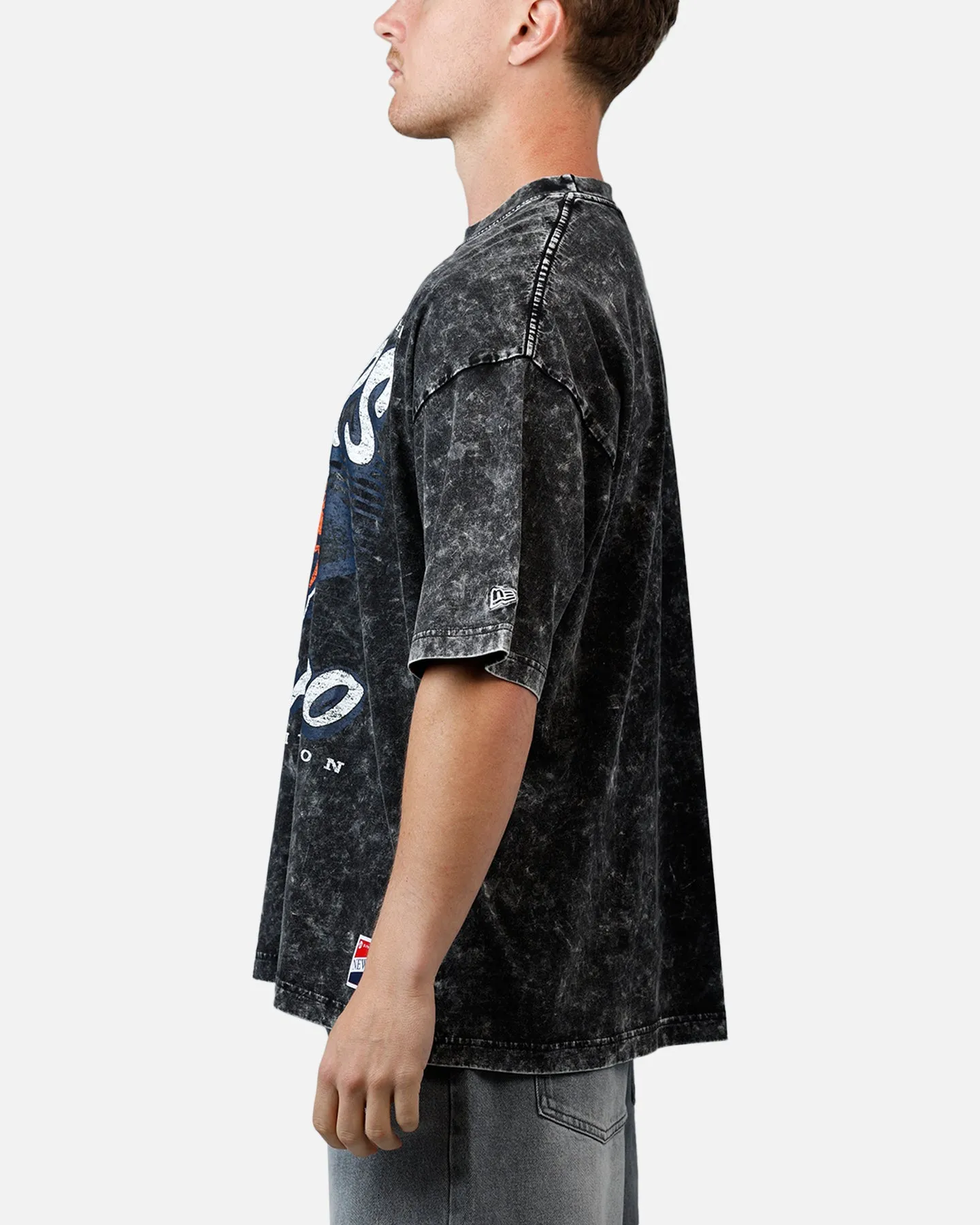 New Era Chicago Bears Boxy Essentials T-Shirt Washed Black sold by Culture Kings product image thumbnail 5