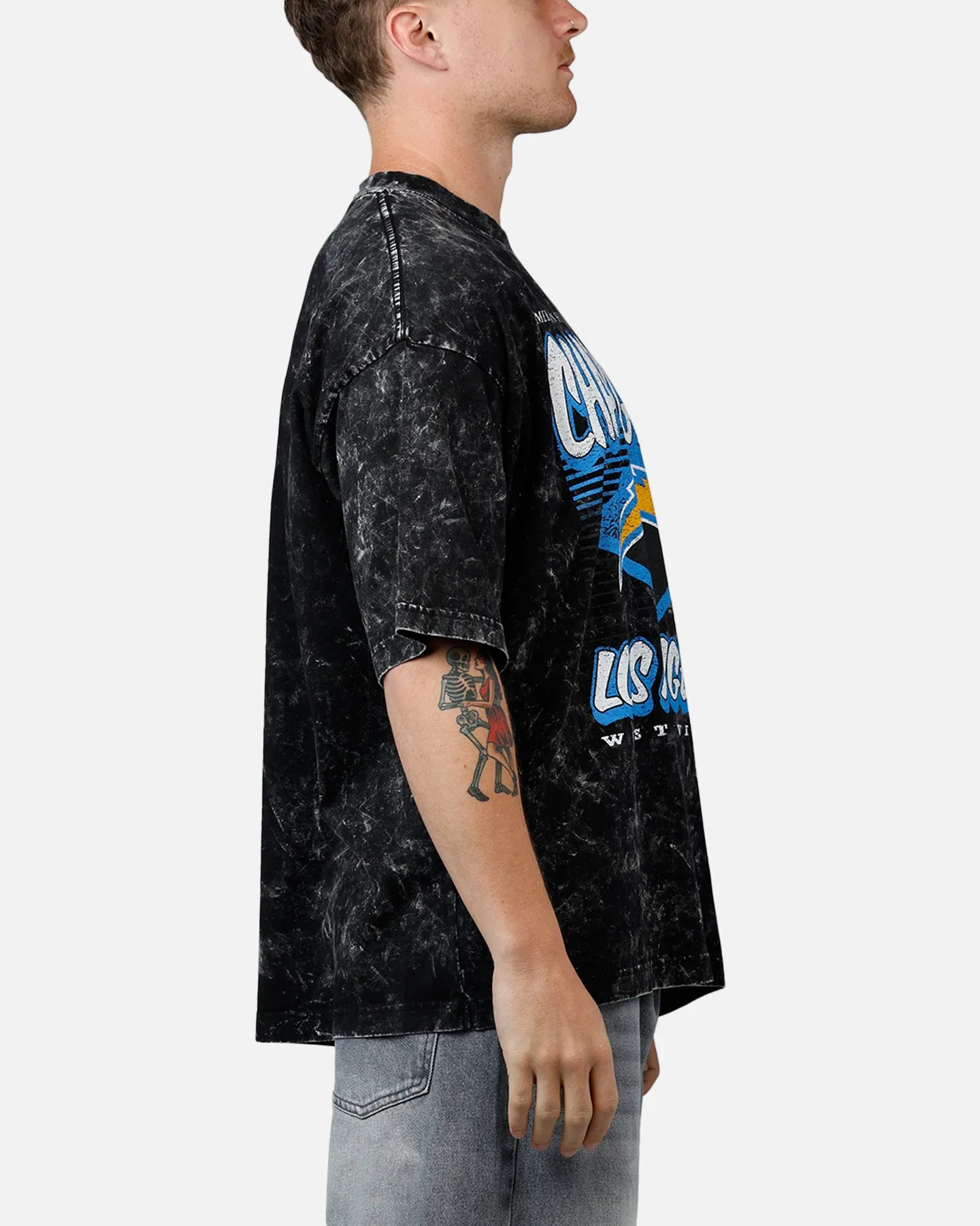 New Era Los Angeles Chargers Boxy Essentials T-Shirt Washed Black sold by Culture Kings product image thumbnail 4
