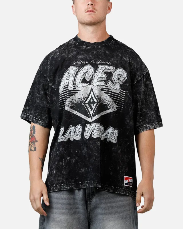 New Era Las Vegas Aces Boxy Essentials T-Shirt Washed Black sold by Culture Kings
