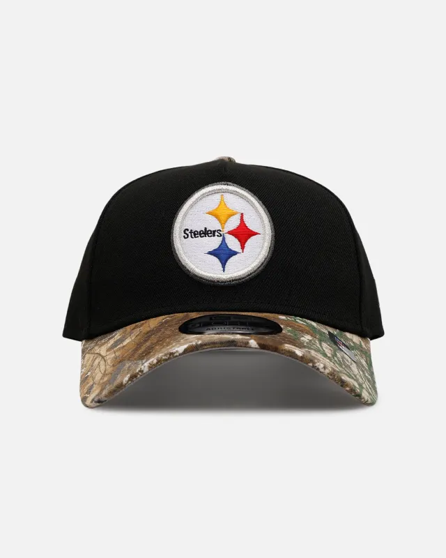 New Era Pittsburgh Steelers 'Black Crown Realtree Visor' 9FORTY A-Frame Snapback Realtree Edge/Black sold by Culture Kings