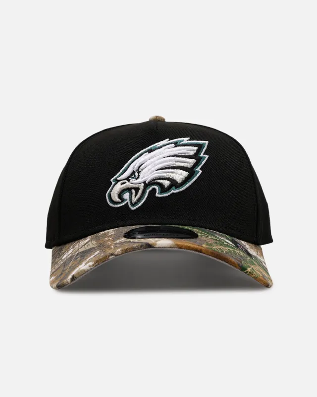 New Era Philadelphia Eagles 'Black Crown Realtree Visor' 9FORTY A-Frame Snapback Realtree Edge/Black sold by Culture Kings