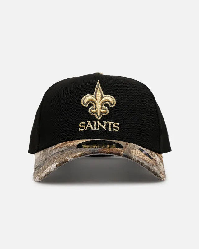 New Era New Orleans Saints 'Black Crown Realtree Visor' 9FORTY A-Frame Snapback Realtree Edge/Black sold by Culture Kings