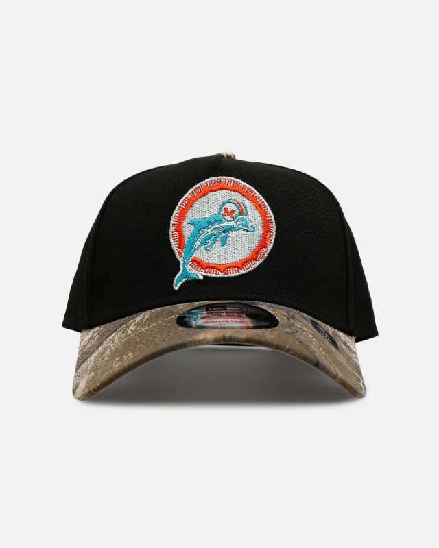 New Era Miami Dolphins 'Black Crown Realtree Visor' 9FORTY A-Frame Snapback Realtree Edge/Black sold by Culture Kings