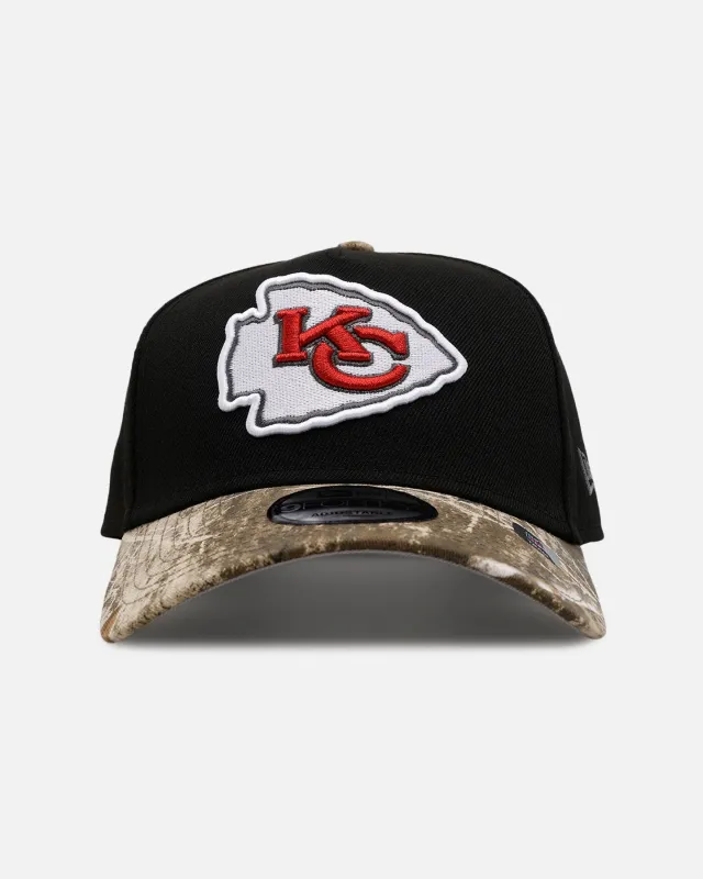 New Era Kansas City Chiefs 'Black Crown Realtree Visor' 9FORTY A-Frame Snapback Realtree Edge/Black sold by Culture Kings