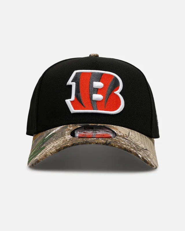 New Era Cincinnati Bengals 'Black Crown Realtree Visor' 9FORTY A-Frame Snapback Realtree Edge/Black sold by Culture Kings
