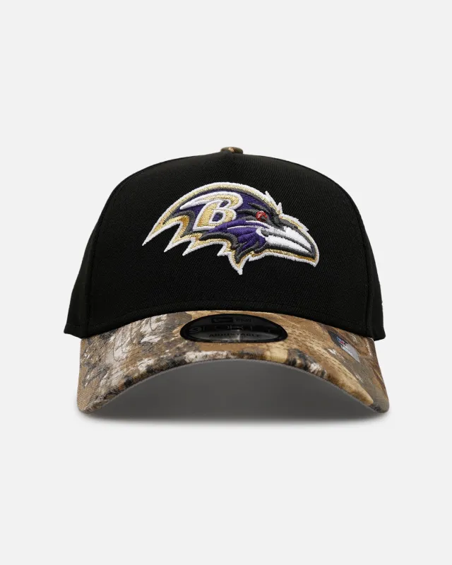 New Era Baltimore Ravens 'Black Crown Realtree Visor' 9FORTY A-Frame Snapback Realtree Edge/Black sold by Culture Kings
