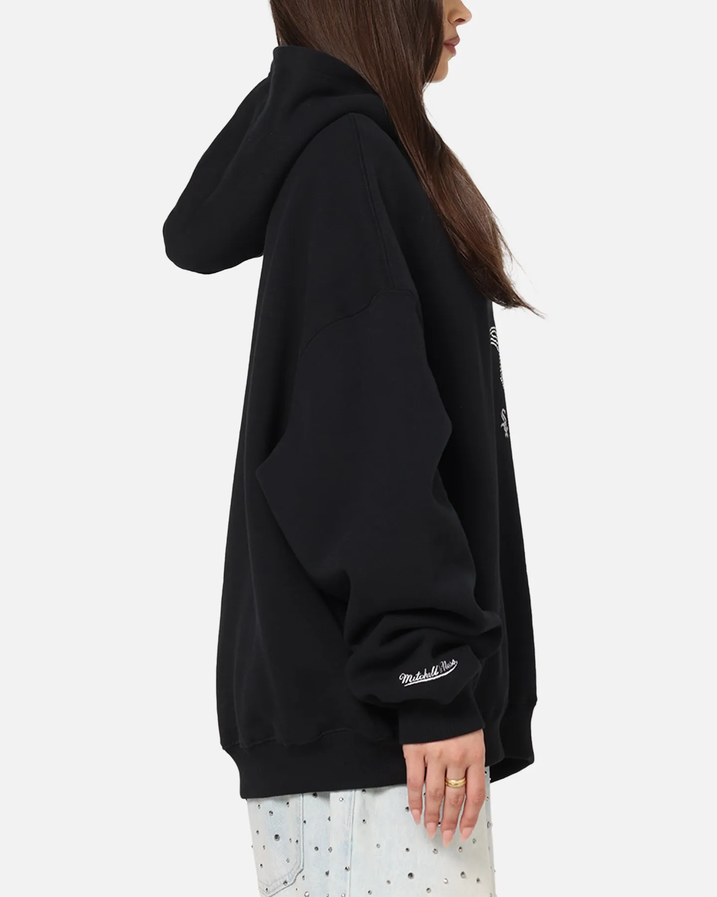 Mitchell & Ness Chicago White Sox Rhinestone Hoodie Faded Black sold by Culture Kings product image thumbnail 4