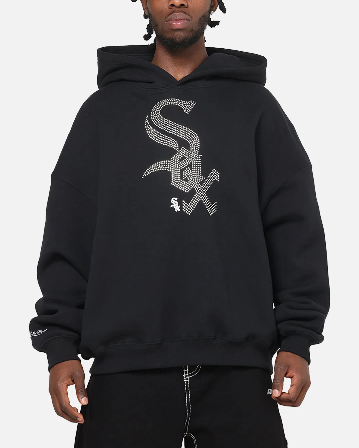 Mitchell & Ness Chicago White Sox Rhinestone Hoodie Faded Black sold by Culture Kings
