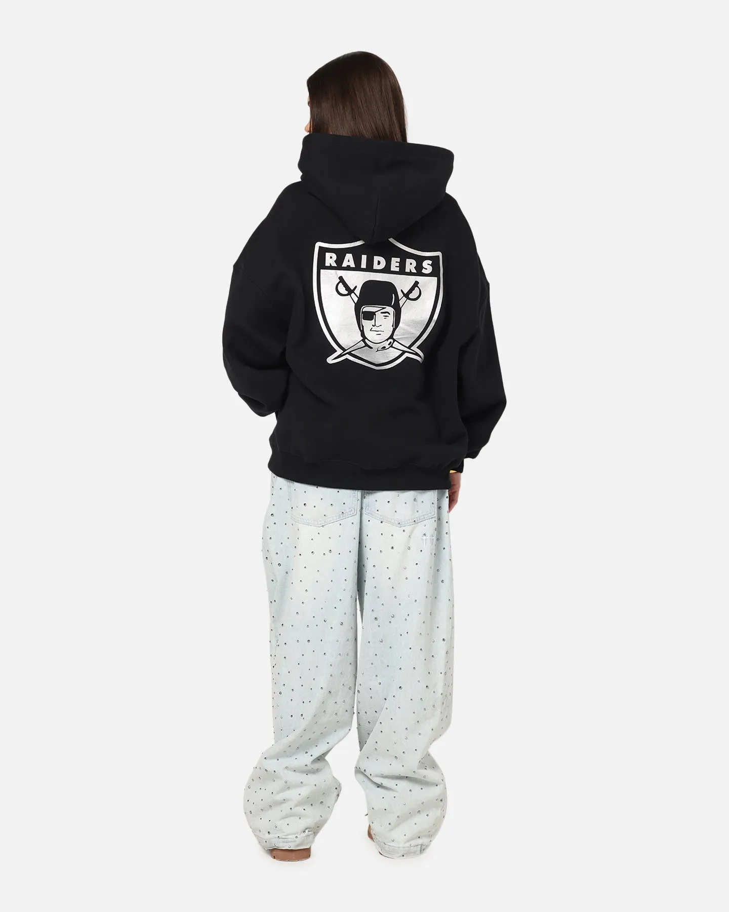 Mitchell & Ness Las Vegas Raiders Rhinestone Hoodie Faded Black sold by Culture Kings product image thumbnail 4
