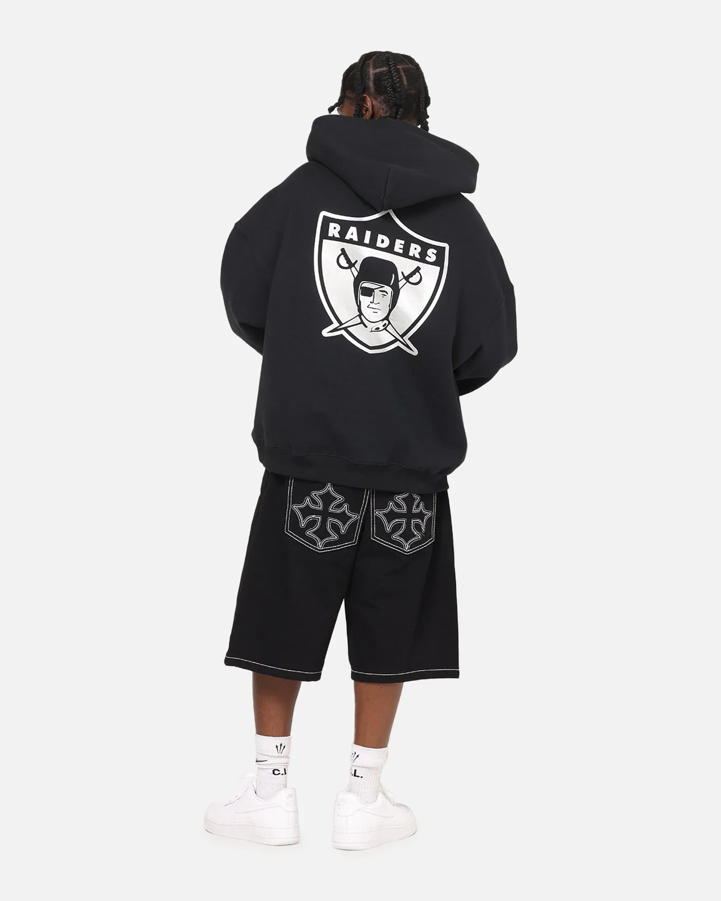 Mitchell & Ness Las Vegas Raiders Rhinestone Hoodie Faded Black sold by Culture Kings product image thumbnail 4