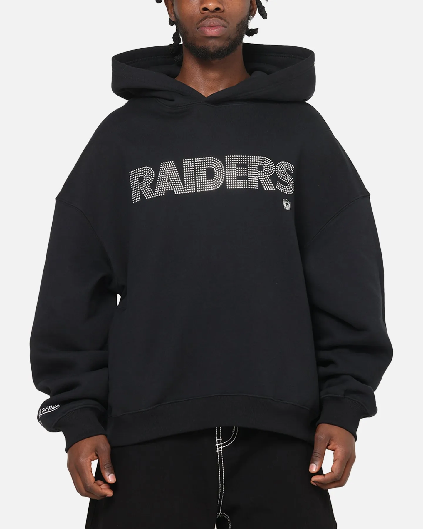 Mitchell & Ness Las Vegas Raiders Rhinestone Hoodie Faded Black sold by Culture Kings