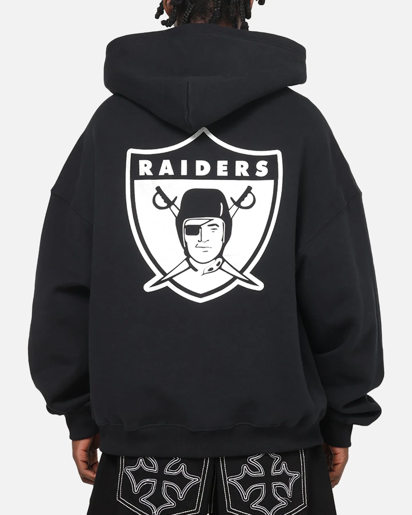 Mitchell & Ness Las Vegas Raiders Rhinestone Hoodie Faded Black sold by Culture Kings product image thumbnail 2