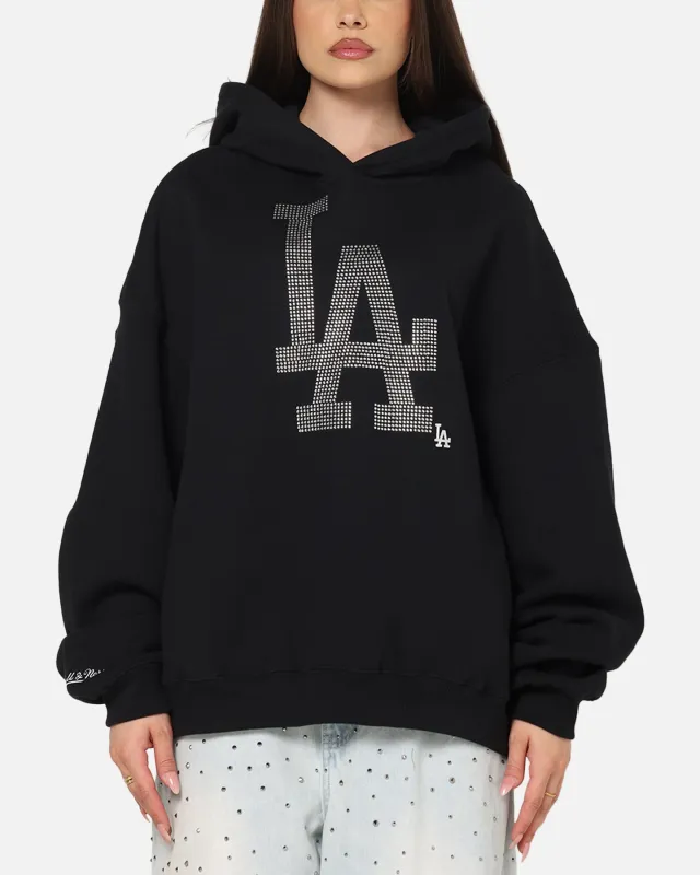 Mitchell & Ness Los Angeles Dodgers Rhinestone Hoodie Faded Black sold by Culture Kings