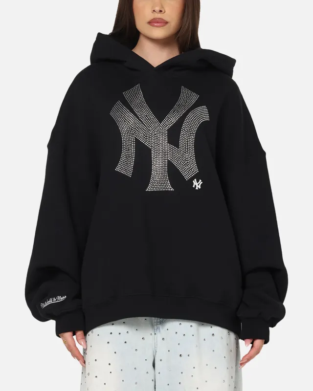 Mitchell & Ness New York Yankees Rhinestone Hoodie Faded Black sold by Culture Kings