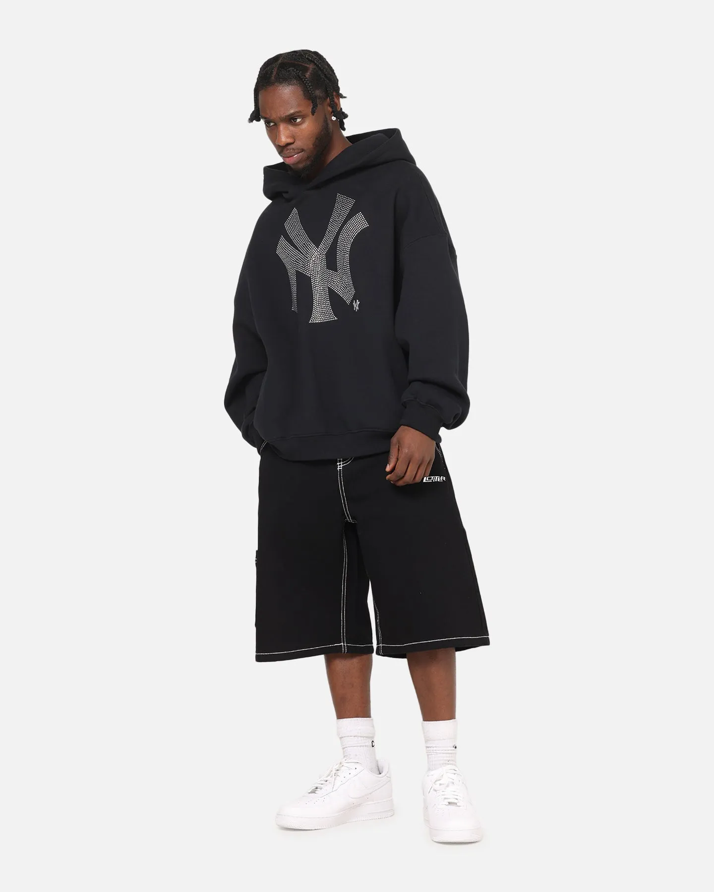 Mitchell & Ness New York Yankees Rhinestone Hoodie Faded Black sold by Culture Kings product image thumbnail 2