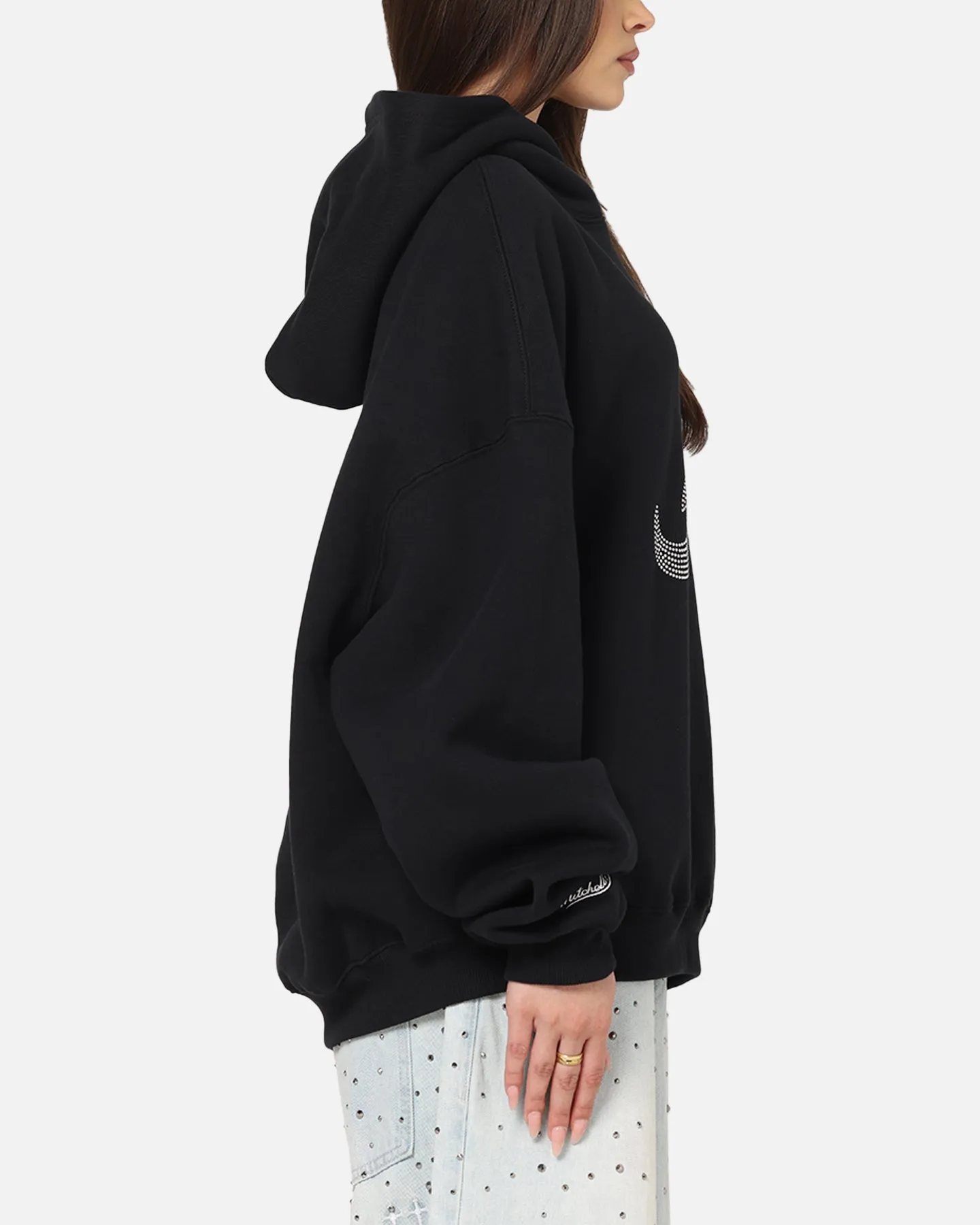 Mitchell & Ness Atlanta Braves Rhinestone Hoodie Faded Black sold by Culture Kings product image thumbnail 4