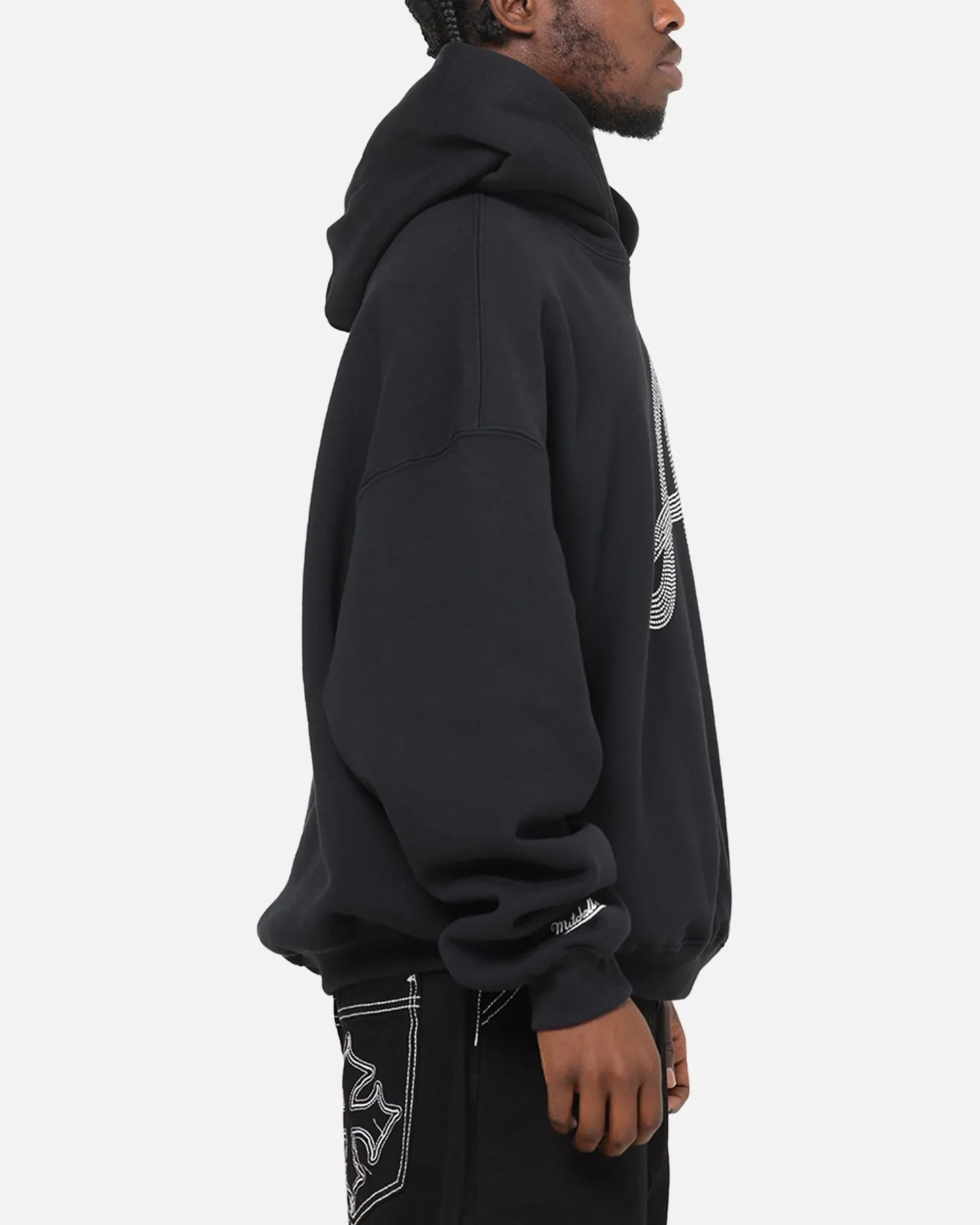 Mitchell & Ness Atlanta Braves Rhinestone Hoodie Faded Black sold by Culture Kings product image thumbnail 4