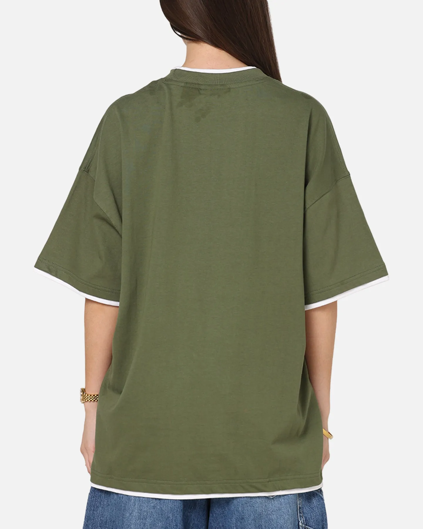 Carre Motion Layered T-Shirt Green/White sold by Culture Kings product image thumbnail 3
