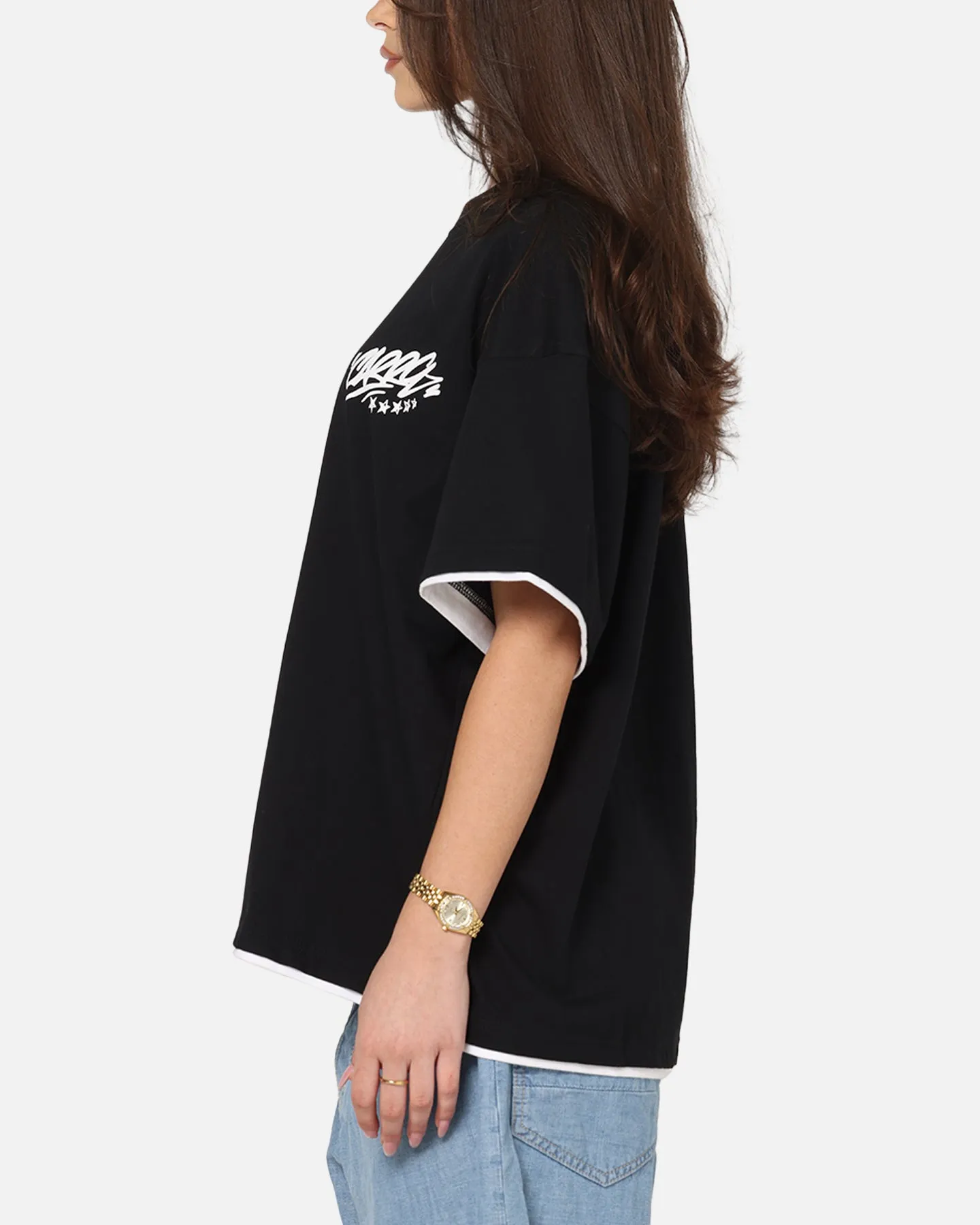Carre Motion Layered T-Shirt Black/White sold by Culture Kings product image thumbnail 5