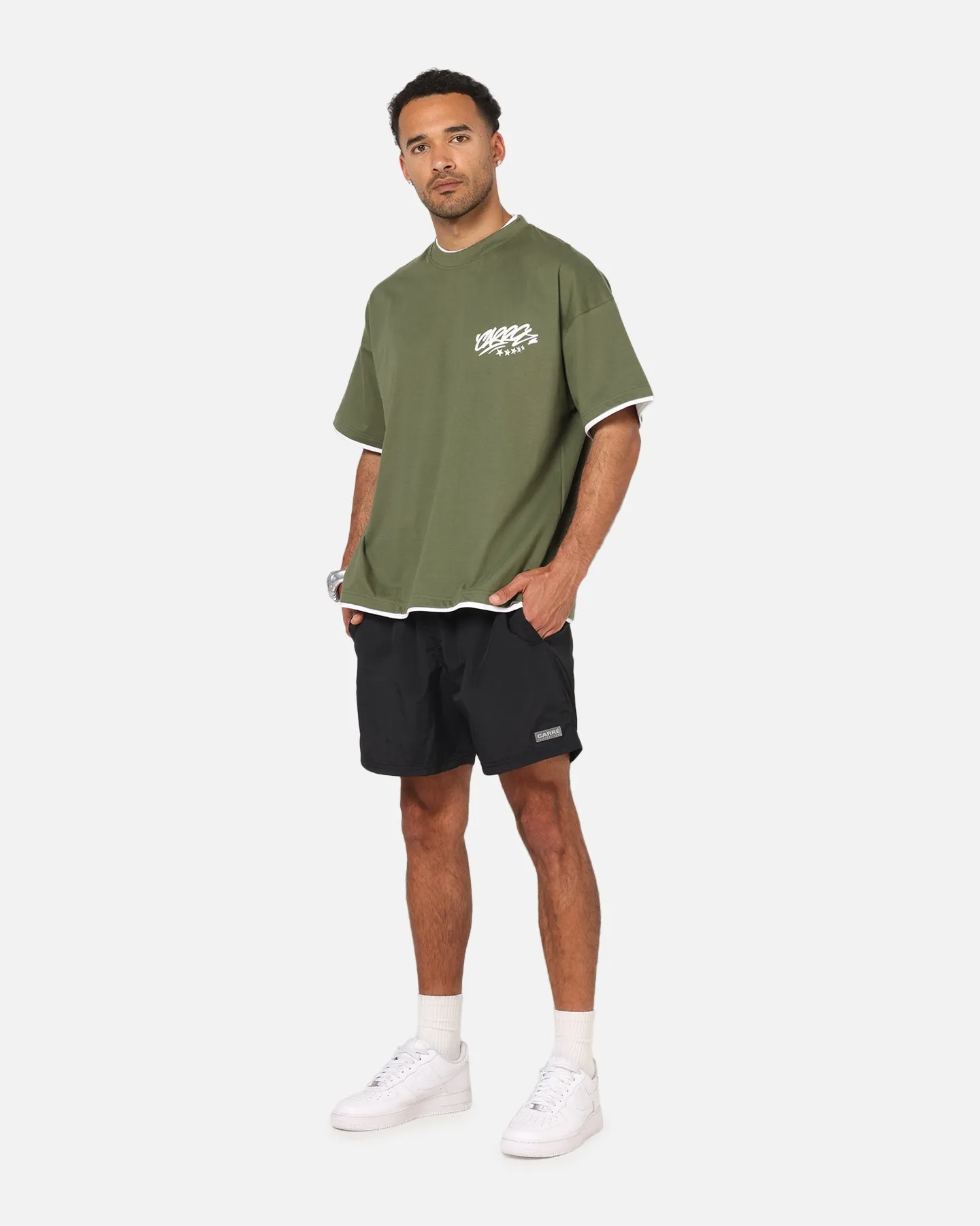 Carre Motion Layered T-Shirt Green/White sold by Culture Kings product image thumbnail 2