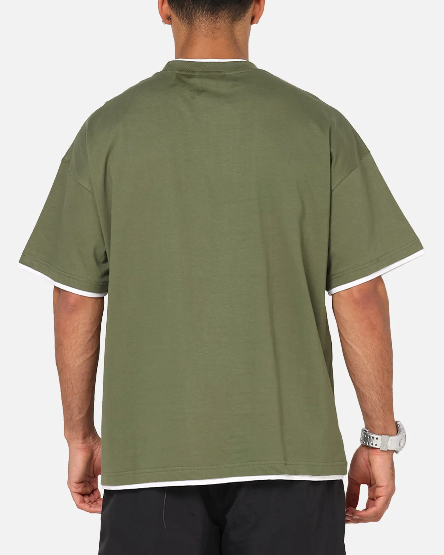 Carre Motion Layered T-Shirt Green/White sold by Culture Kings product image thumbnail 3